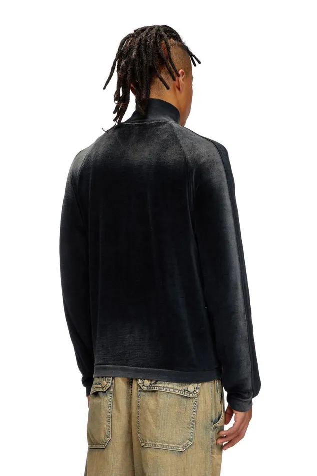 Men Diesel Sweatshirts and Hoodies SOLOCKBAND Black