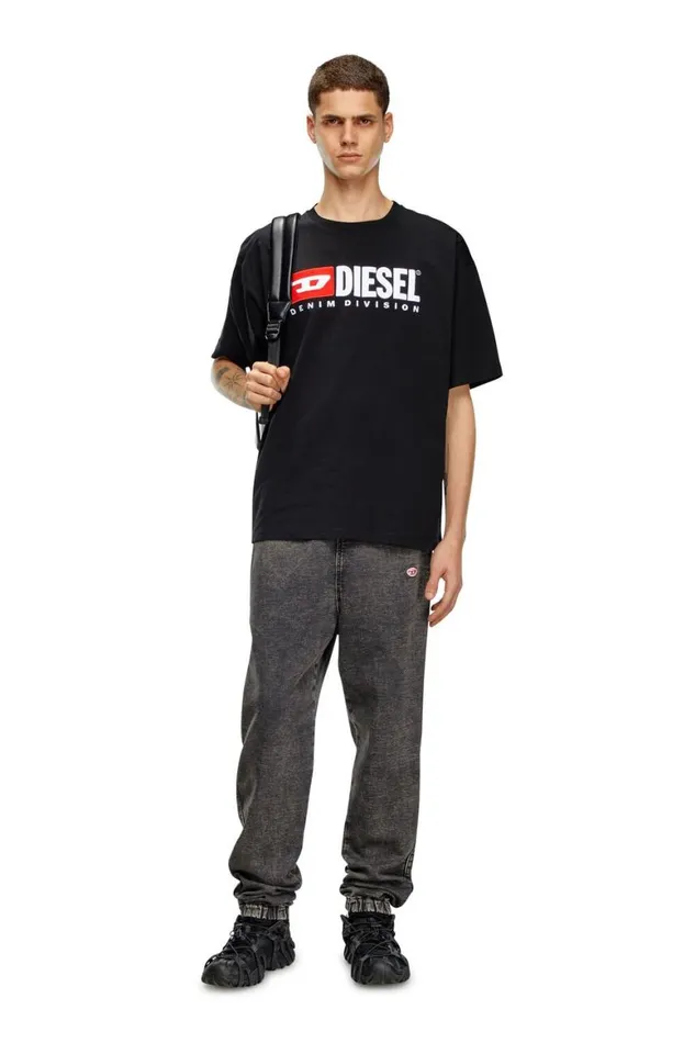 Men Diesel TShirts and Polos TBOXTDIV Black
