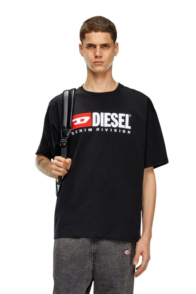 Men Diesel TShirts and Polos TBOXTDIV Black