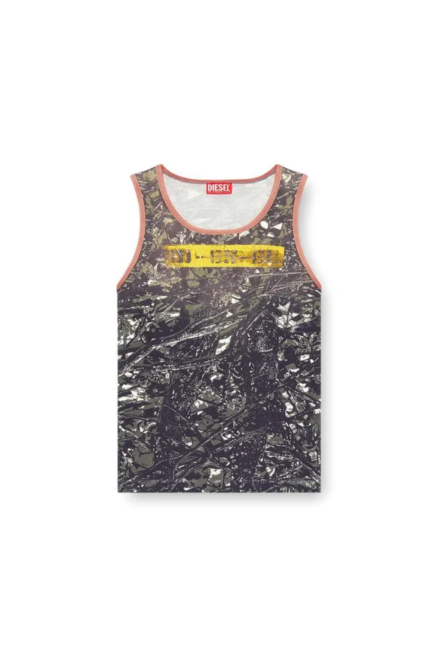 Men Diesel TShirts and Polos TLIFTYCAMOU Blackgreen Men Diesel TShirts and Polos TLIFTYCAMOU Blackgreen