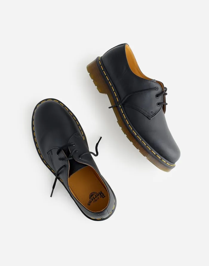 Men Dress Shoes and Loafers Madewell Dr Martens 1461 Oxfords In Leather Black Nappa