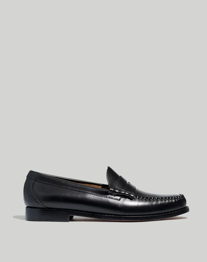 Men Dress Shoes and Loafers Madewell GHBASS Weejuns Penny Loafers Black