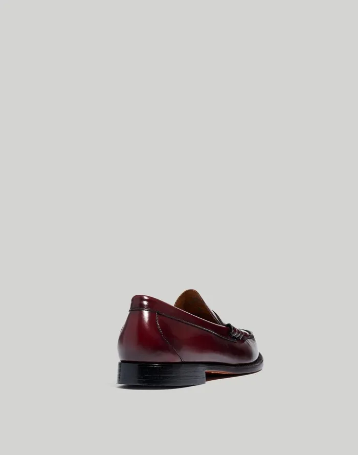 Men Dress Shoes and Loafers Madewell GHBASS Weejuns Penny Loafers Burgundy