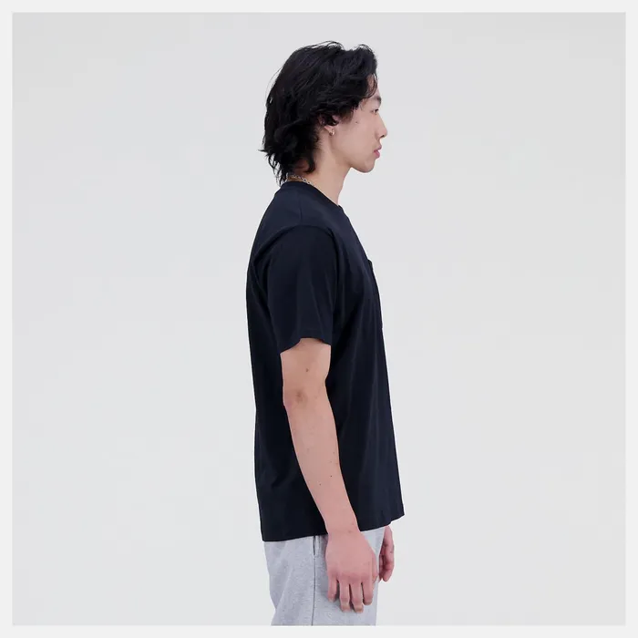 Men Essentials Reimagined Cotton Jersey Short Sleeve Tshirt Black New Balance Shirts