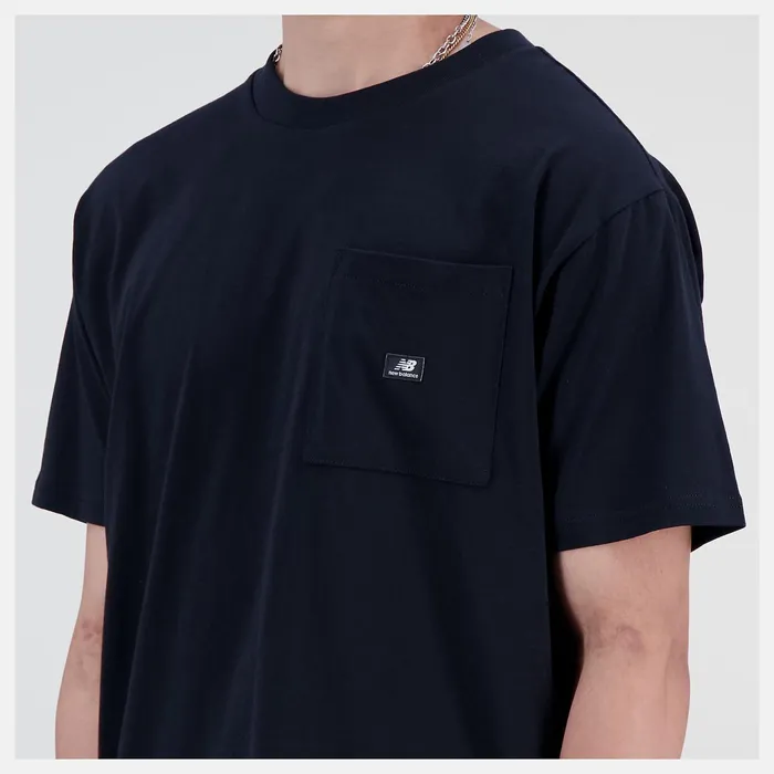 Men Essentials Reimagined Cotton Jersey Short Sleeve Tshirt Black New Balance Shirts