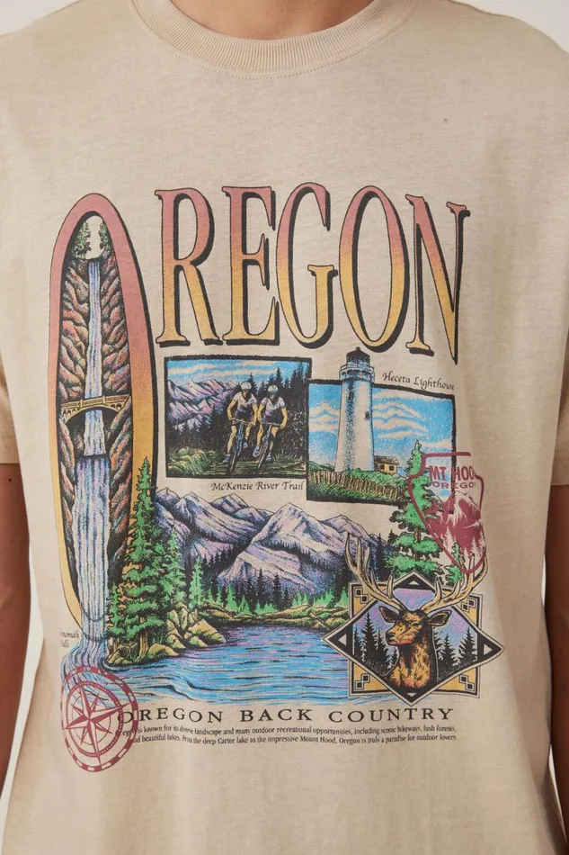 Men Graphic TShirts Cotton On Premium Loose Fit Art TShirt Stone Clayoregon