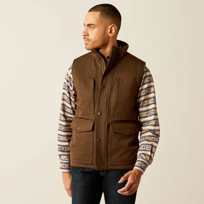 Men Jackets and Vests Ariat Abilene Vest Wren Heather