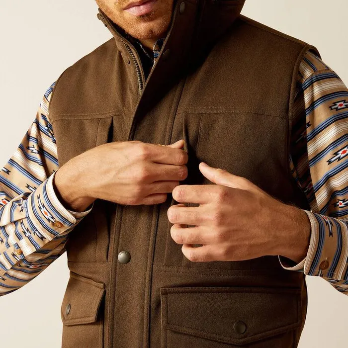 Men Jackets and Vests Ariat Abilene Vest Wren Heather