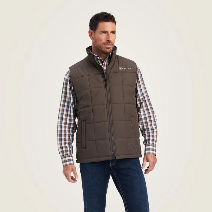 Men Jackets and Vests Ariat Crius Insulated Vest Banyan Bark