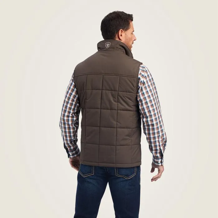 Men Jackets and Vests Ariat Crius Insulated Vest Banyan Bark Men Jackets and Vests Ariat Crius Insulated Vest Banyan Bark