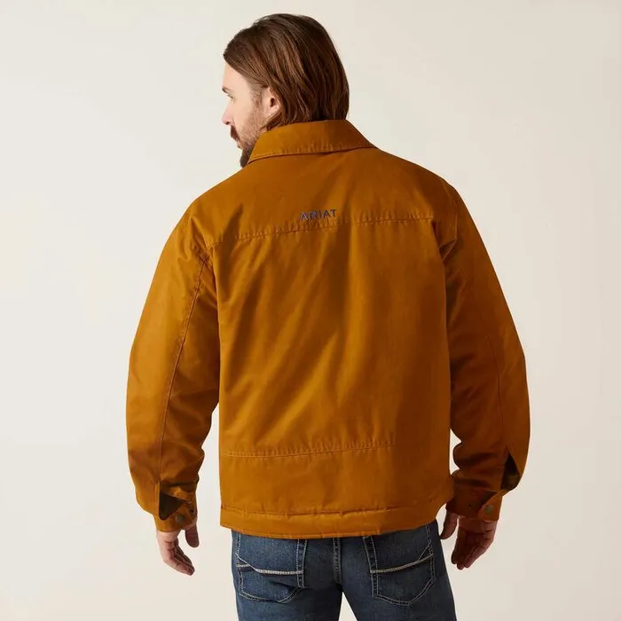 Men Jackets and Vests Ariat Grizzly 20 Canvas Conceal And Carry Jacket Chestnut