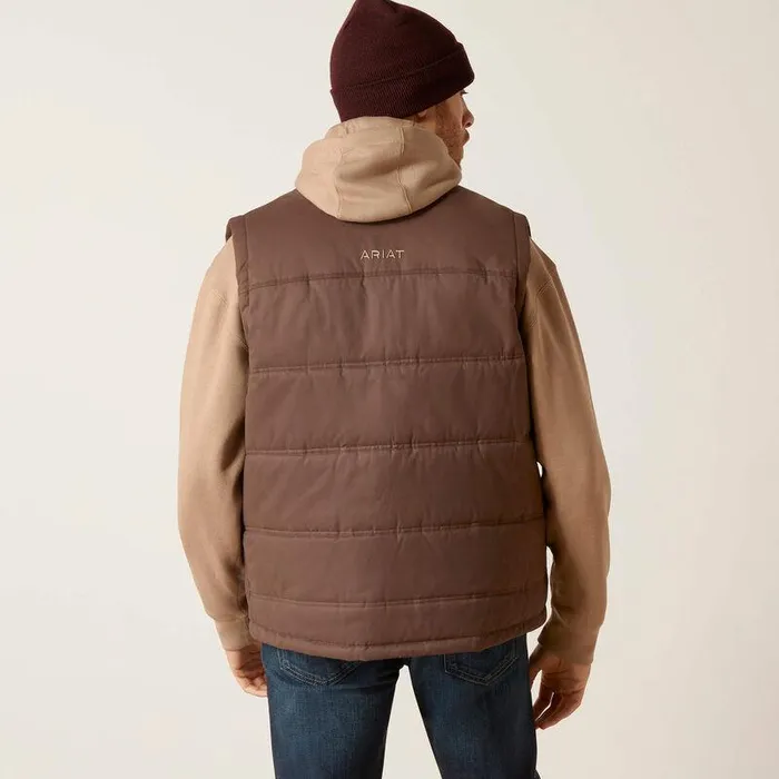 Men Jackets and Vests Ariat Grizzly 20 Canvas Conceal And Carry Vest Bracken
