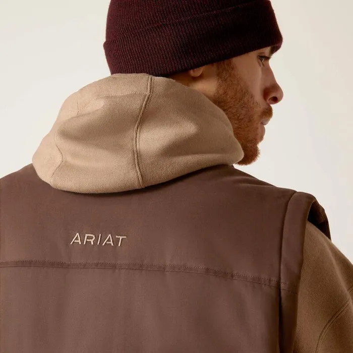 Men Jackets and Vests Ariat Grizzly 20 Canvas Conceal And Carry Vest Bracken