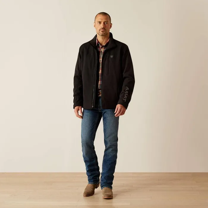 Men Jackets and Vests Ariat Pioneer StretchShell Jacket Black