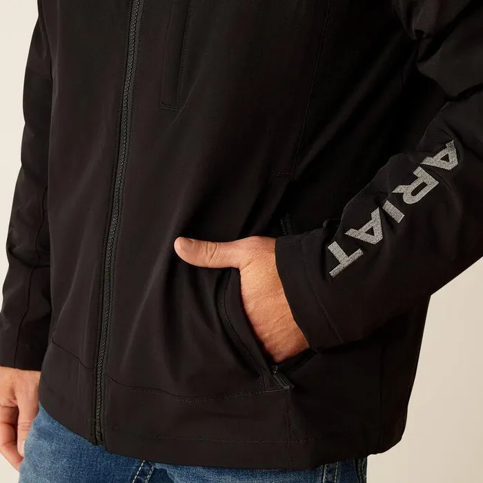Men Jackets and Vests Ariat Pioneer StretchShell Jacket Black