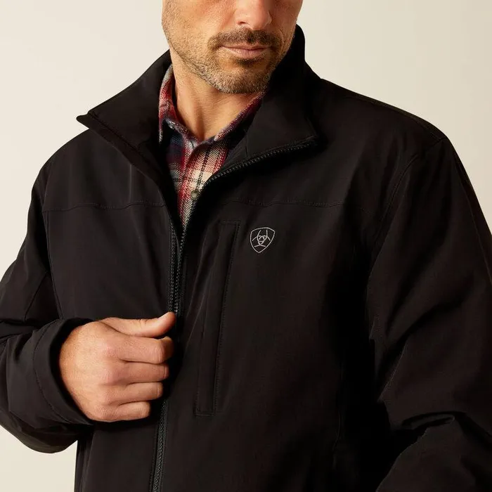 Men Jackets and Vests Ariat Pioneer StretchShell Jacket Black