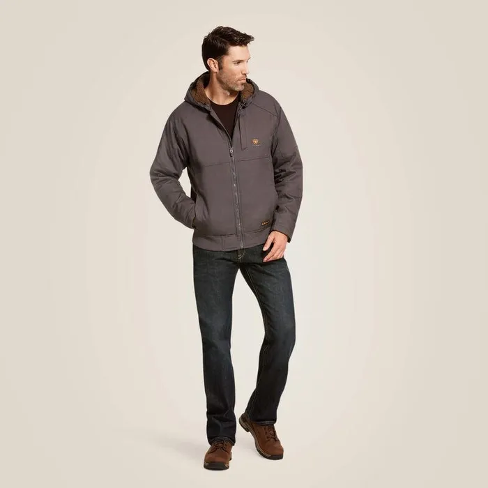 Men Jackets and Vests Ariat Rebar DuraCanvas Jacket Rebar Grey