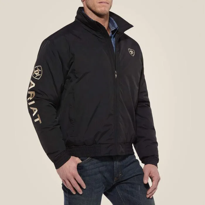 Men Jackets and Vests Ariat Team Logo Insulated Jacket Black