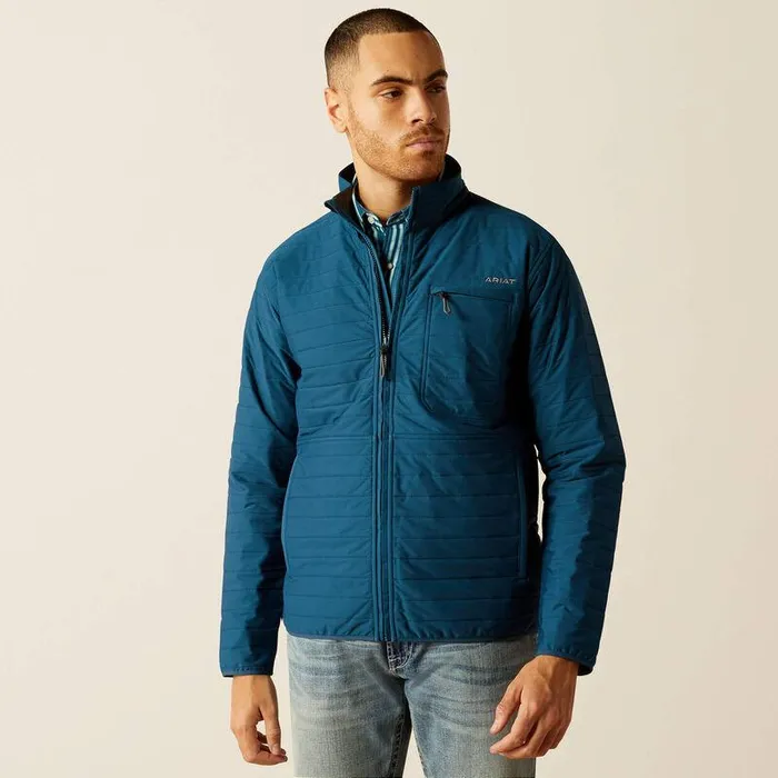 Men Jackets and Vests Ariat Wylie Full Zip Jacket Teal