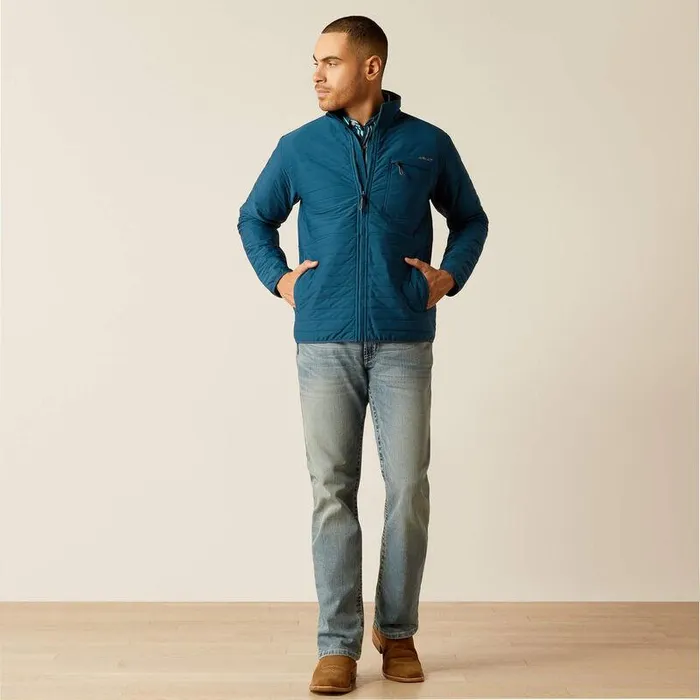 Men Jackets and Vests Ariat Wylie Full Zip Jacket Teal Men Jackets and Vests Ariat Wylie Full Zip Jacket Teal
