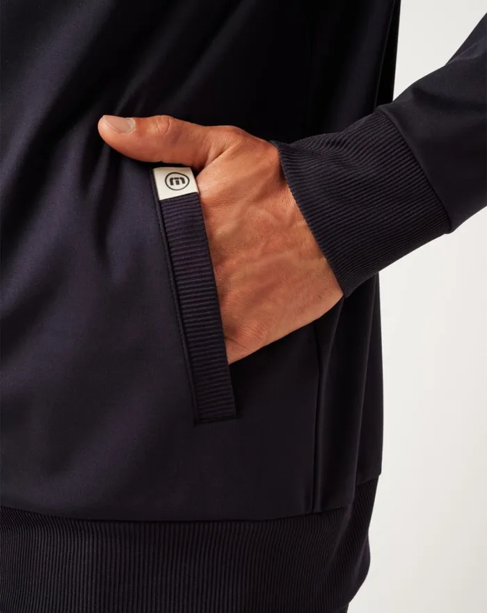 Men Jackets TravisMathew CLOUD TRACK JACKET Black