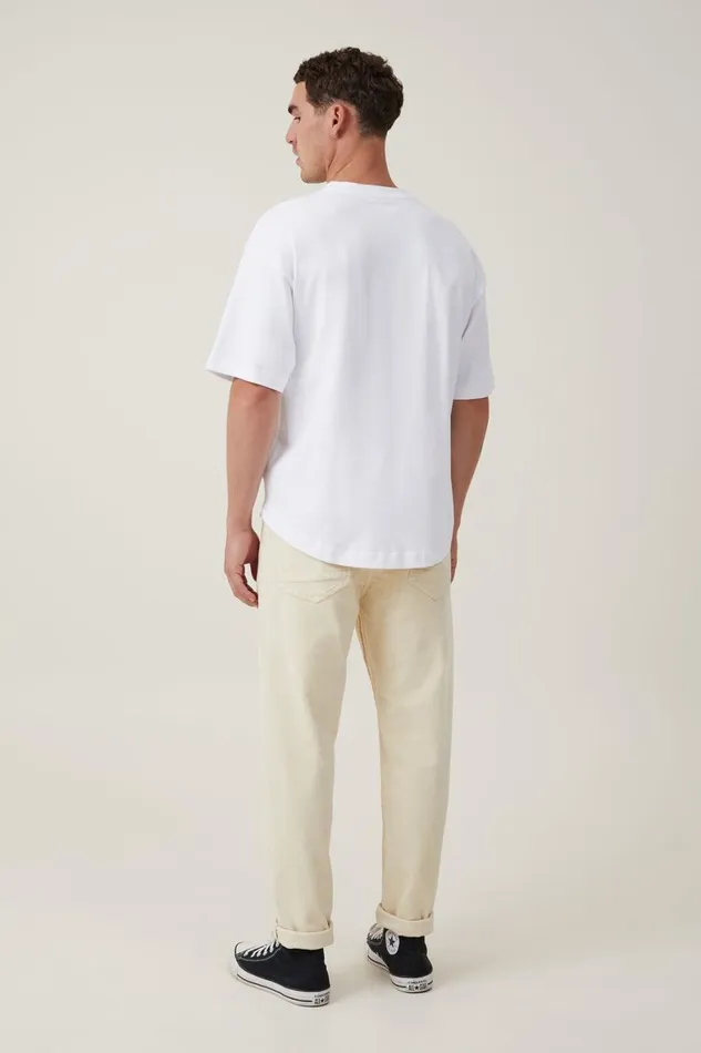 Men Jeans Cotton On Relaxed Tapered Jean Stone Cliff Cord