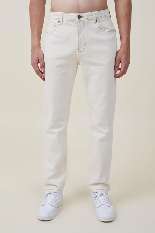 Men Jeans Cotton On Slim Straight Jean Natural