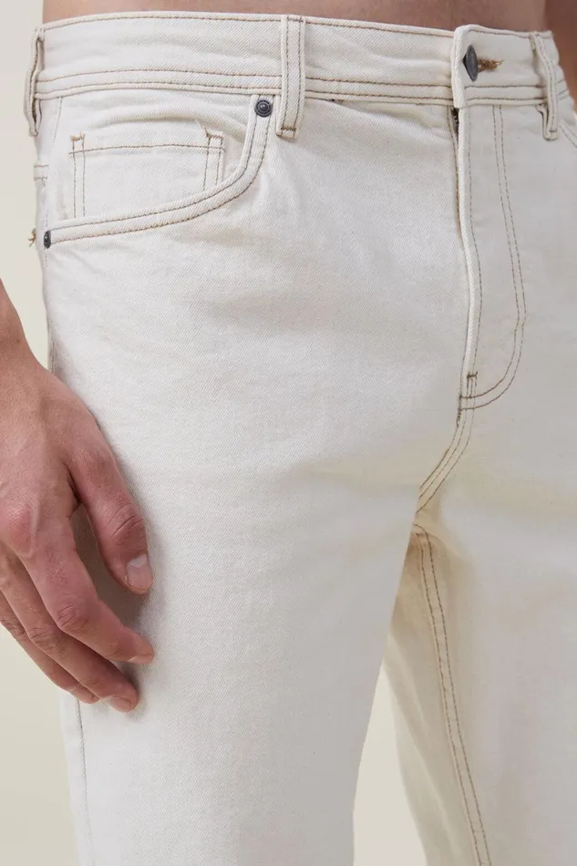 Men Jeans Cotton On Slim Straight Jean Natural