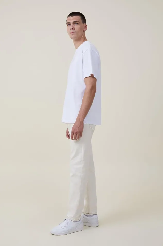 Men Jeans Cotton On Slim Straight Jean Natural