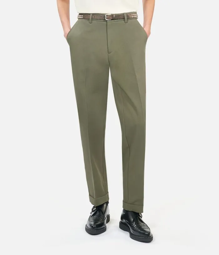 Men Khaki Cotton Trousers THE KOOPLES Pants and Shorts