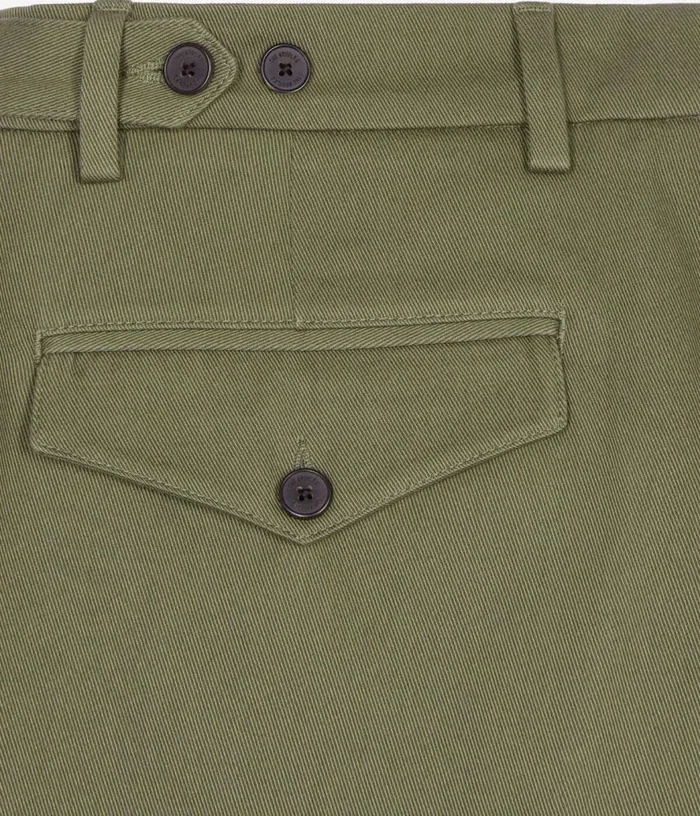 Men Khaki Cotton Trousers THE KOOPLES Pants and Shorts
