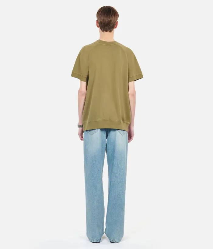 Men Khaki Shortsleeved Sweatshirt Fever Serigraphy THE KOOPLES Sweatshirts and Sweatpants Men Khaki Shortsleeved Sweatshirt Fever Serigraphy THE KOOPLES Sweatshirts and Sweatpants