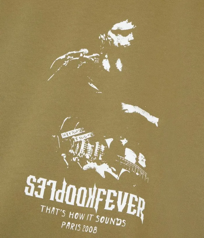 Men Khaki Shortsleeved Sweatshirt Fever Serigraphy THE KOOPLES Sweatshirts and Sweatpants Men Khaki Shortsleeved Sweatshirt Fever Serigraphy THE KOOPLES Sweatshirts and Sweatpants