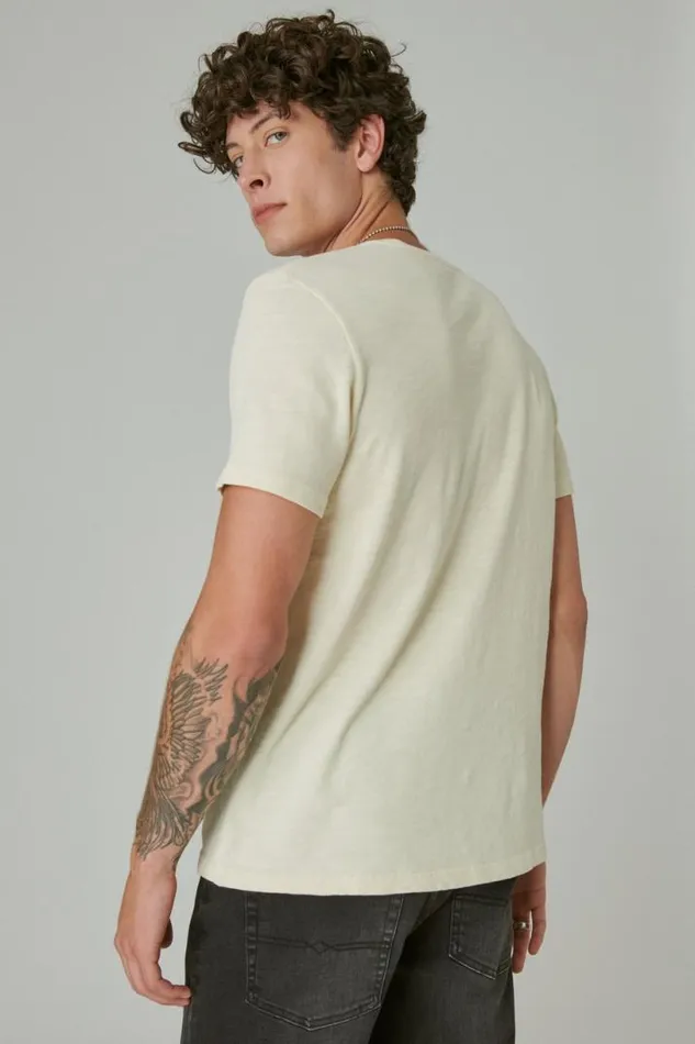 Men Lucky Brand Graphic Tees Coca Cola Bottle Tee Parchment