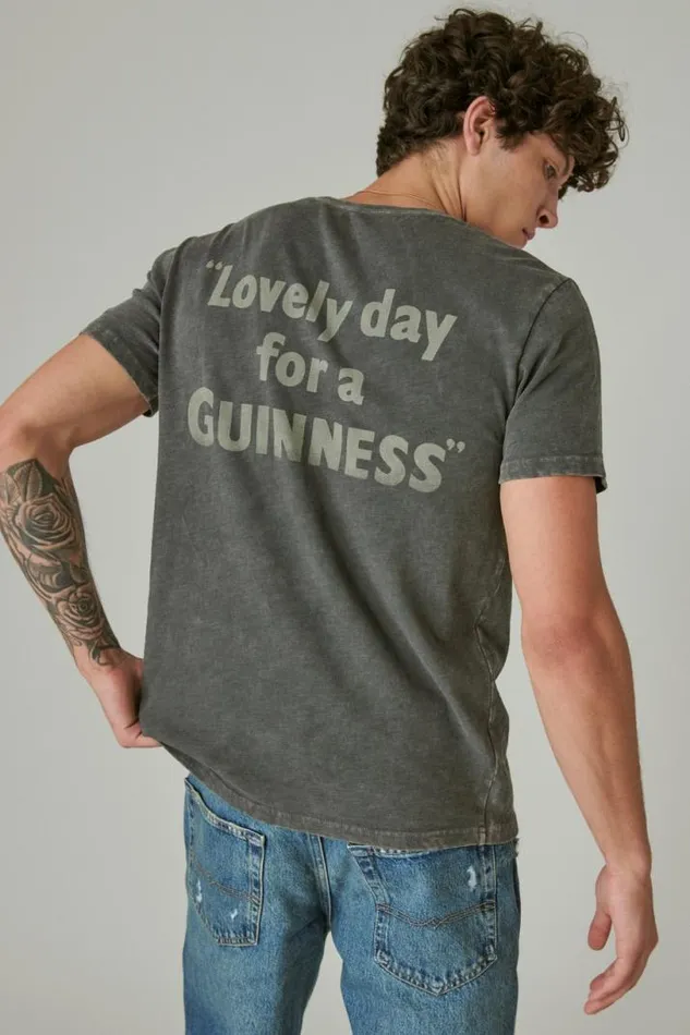Men Lucky Brand Graphic Tees Guinness Toucan Tee Dark Shadow
