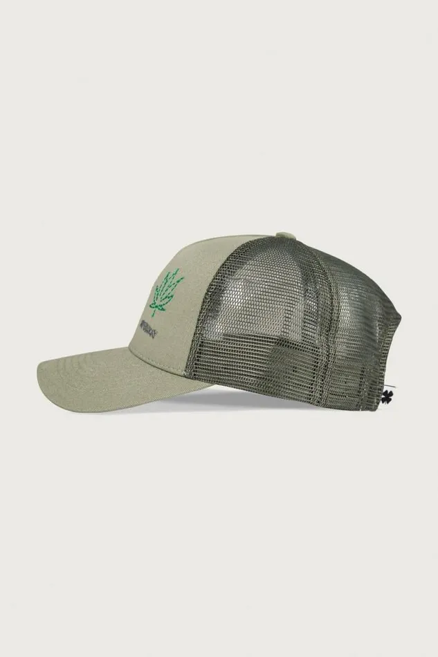 Men Lucky Brand Hats Super Lucky Trucker Hat Bright Green