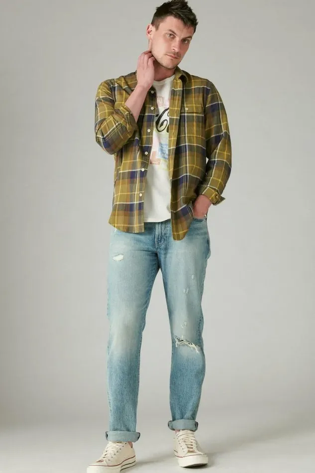 Men Lucky Brand Jeans 223 Straight Becrux Dest
