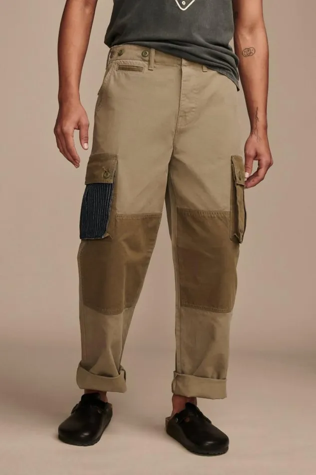 Men Lucky Brand Pants Lucky Legend Mixed Media Cargo Pants Richardson