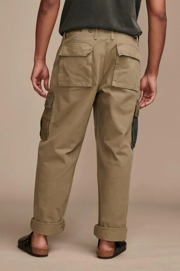 Men Lucky Brand Pants Lucky Legend Mixed Media Cargo Pants Richardson