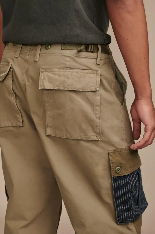 Men Lucky Brand Pants Lucky Legend Mixed Media Cargo Pants Richardson