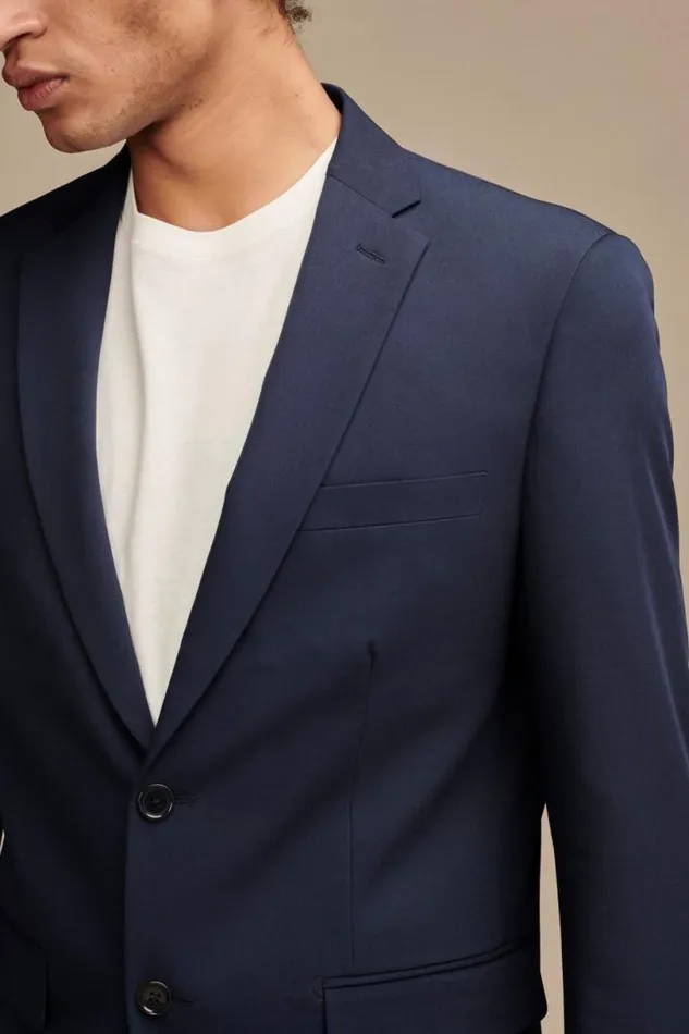 Men Lucky Brand Suit Separates Suit Separate 4way Stretch Blazer Dark Blue