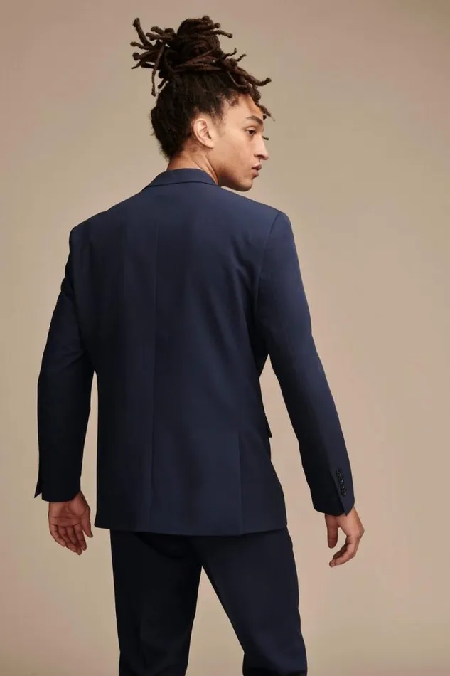 Men Lucky Brand Suit Separates Suit Separate 4way Stretch Blazer Dark Blue
