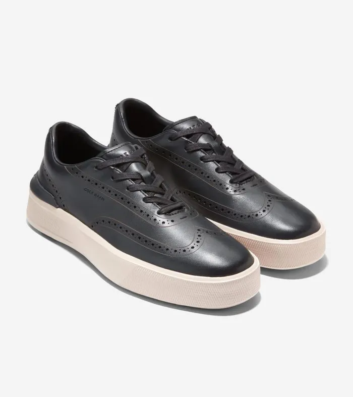Men Men039s GrandPr Crew Wingtip Sneaker Black Cole Haan Sneakers