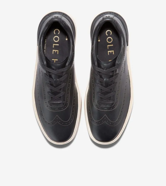 Men Men039s GrandPr Crew Wingtip Sneaker Black Cole Haan Sneakers