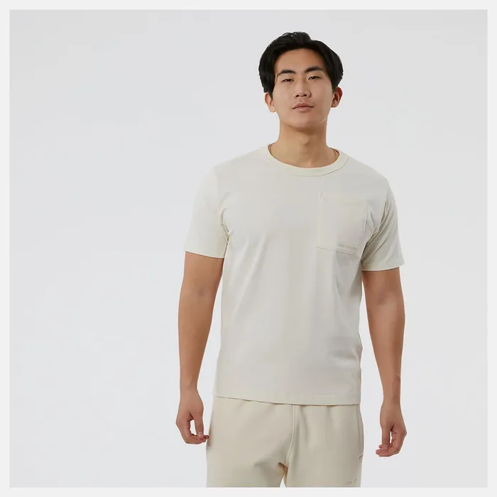 Men NB Athletics Nature State Short Sleeve Tee Greige New Balance Shirts