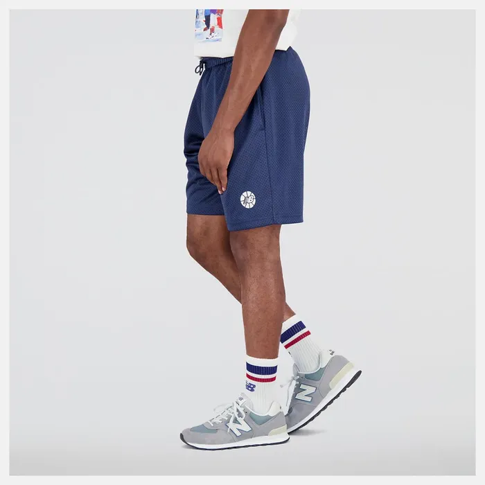 Men NB Hoops Fundamentals Short Nb Navy New Balance Shorts