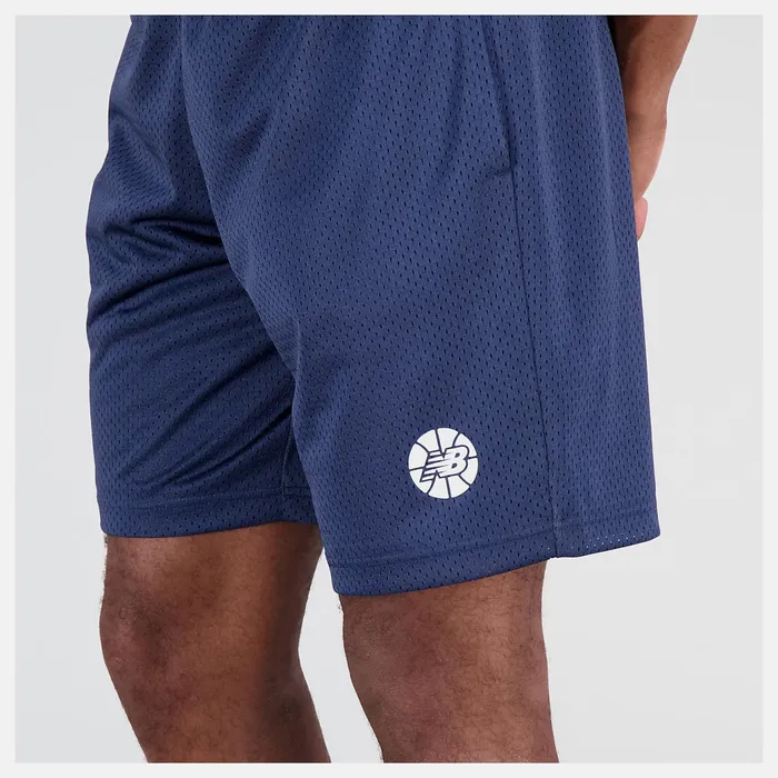 Men NB Hoops Fundamentals Short Nb Navy New Balance Shorts