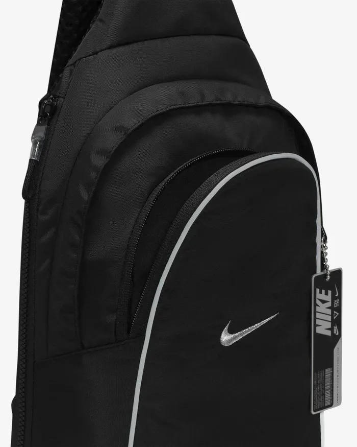 Men Nike All Accessories And Equipment Sportswear Essentials Blackblackmetallic Silver
