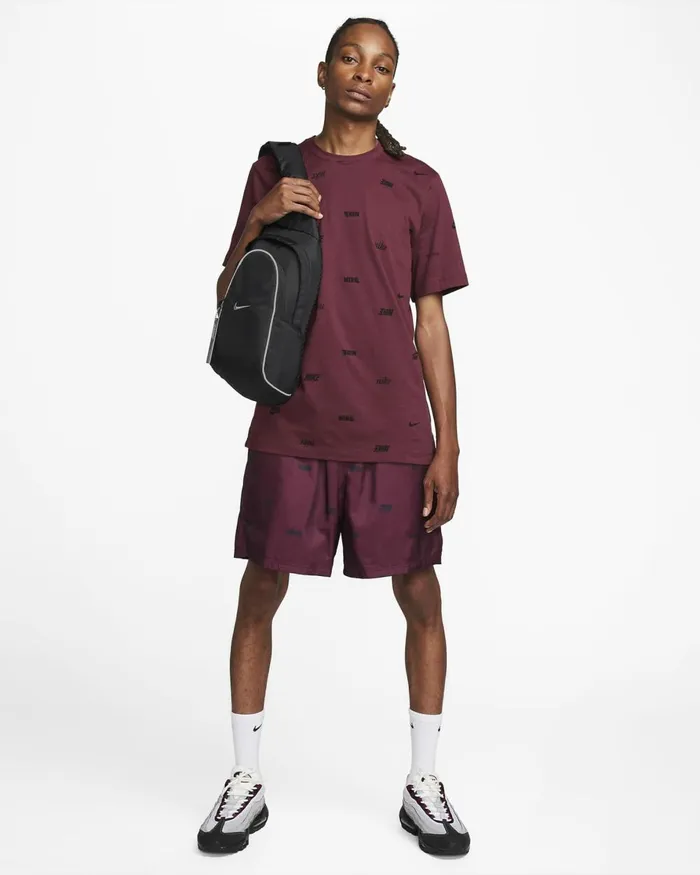 Men Nike All Accessories And Equipment Sportswear Essentials Blackblackmetallic Silver