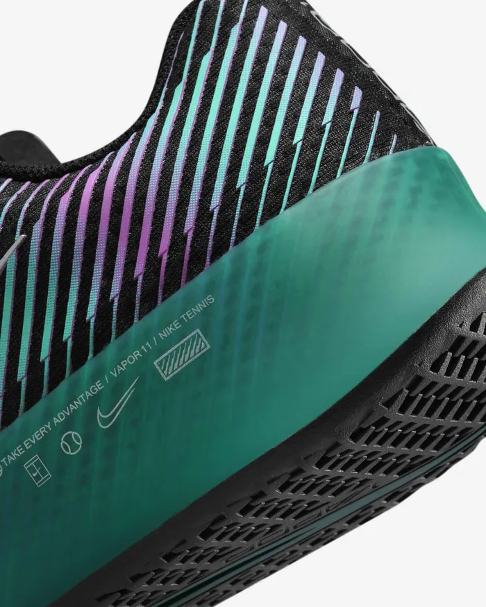 Men Nike All Shoes NikeCourt Air Zoom Vapor 11 Attack PRM Blackdeep Jungleclear Jade Iimulticolour